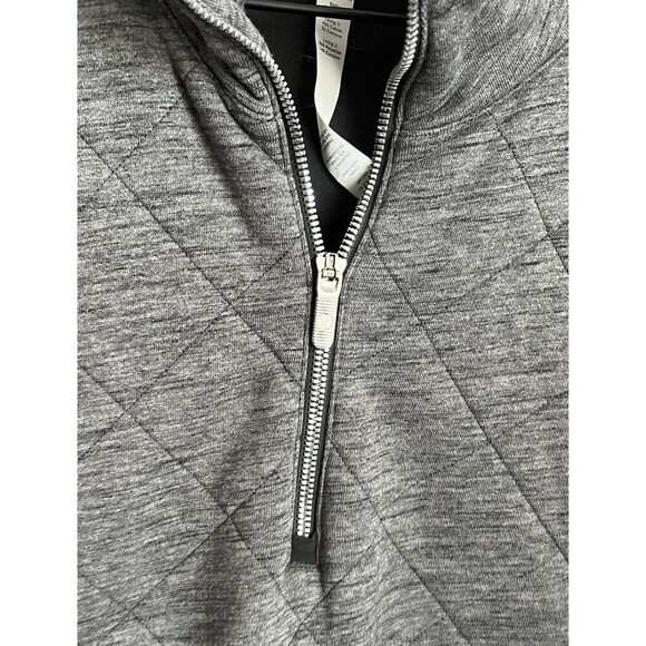 Lululemon Forever Warm 1/2 Zip Quilted Pullover Women's 10 - Gray - Picture 6 of 9